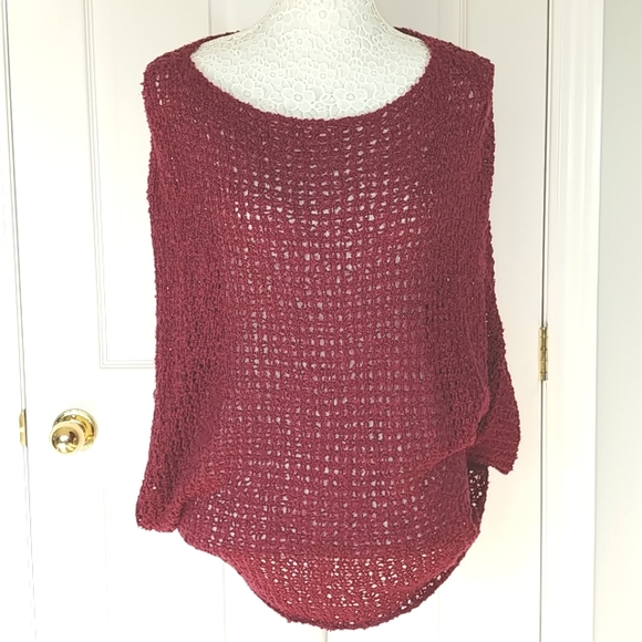 Knit top burgundy  NWT - Picture 2 of 10